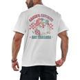 Retro Pink Christmas Santa's Favorite Art Teacher Artist Men's Back Print T-Shirt, trending gift Retro Pink Christmas Santa's Favorite Art Teacher Artist Men's Back Print T-Shirt, trending gift