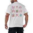 School Pencils And Bows Teacher Bow Coquette Pencil Girls Men's Back Print T-Shirt, trending gift
