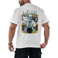 Skeleton Mad Scientist Halloween Costume Science Teacher Men's Back Print T-Shirt, trending gift Skeleton Mad Scientist Halloween Costume Science Teacher Men's Back Print T-Shirt, trending gift