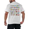 SPANISH ALPHABET MAESTRA SPANISH TEACHER Men's Back Print T-Shirt, trending gift SPANISH ALPHABET MAESTRA SPANISH TEACHER Men's Back Print T-Shirt, trending gift