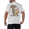 T Is For Teacher’s Aide Back To First Day Of School Leopard Men Women Girls Kids Men's Back Print T-Shirt, trending gift T Is For Teacher’s Aide Back To First Day Of School Leopard Men Women Girls Kids Men's Back Print T-Shirt, trending gift