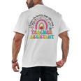 It Takes A Big Heart To Shape Little Minds Teacher Assistant Men's Back Print T-Shirt, trending gift It Takes A Big Heart To Shape Little Minds Teacher Assistant Men's Back Print T-Shirt, trending gift