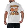 I Teach The Coolest Pumpkins In The Patch Teacher Halloween Men's Back Print T-Shirt, trending gift