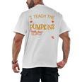 I Teach The Cutest Pumpkins In The Patch Shirt Teacher Men's Back Print T-Shirt, trending gift