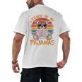 I Teach In My Pajamas Teacher Sunset Bear Retro Men's Back Print T-Shirt, trending gift I Teach In My Pajamas Teacher Sunset Bear Retro Men's Back Print T-Shirt, trending gift