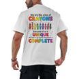 Teacher We Are Like a Box Of Crayons Back To School Men's Back Print T-Shirt, trending gift