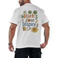 Teacher Inspire Love Men's Back Print T-Shirt, trending gift Teacher Inspire Love Men's Back Print T-Shirt, trending gift