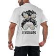 Teacher Para Life Tee Paraprofessional Cute Messy Bun Men's Back Print T-Shirt, trending gift
