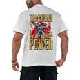 Teaching Is My Super Power Superhero Teacher Men's Back Print T-Shirt, trending gift