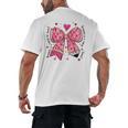 Teaching Is A Work Of Heart Pencil Bow Teacher Valentine Men's Back Print T-Shirt, trending gift Teaching Is A Work Of Heart Pencil Bow Teacher Valentine Men's Back Print T-Shirt, trending gift