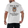 This Is My Tired Teacher Costume Skull Halloween Messy Bun Men's Back Print T-Shirt, trending gift This Is My Tired Teacher Costume Skull Halloween Messy Bun Men's Back Print T-Shirt, trending gift