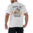 Trick Or Teach Teacher Men's Back Print T-Shirt, trending gift Trick Or Teach Teacher Men's Back Print T-Shirt, trending gift