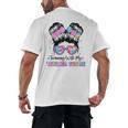Twinning With My Teacher Bestie Twin Day Friends Teacher Men's Back Print T-Shirt, trending gift