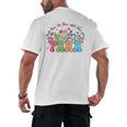 Wildflower Para Floral Paraprofessional Paraeducator Teacher Men's Back Print T-Shirt, trending gift
