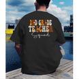 2nd Grade Teacher Squad Cute Women Groovy Fall Autumn Lovers Men's Back Print T-Shirt, funny gift 2nd Grade Teacher Squad Cute Women Groovy Fall Autumn Lovers Men's Back Print T-Shirt, funny gift