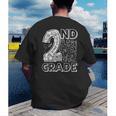 2nd Grade Typography Team 2nd Grade Teacher Back To School Men's Back Print T-Shirt, funny gift