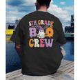 5th Grade Boo Crew Spooky Fifth Grade Halloween Teacher Men's Back Print T-Shirt, funny gift