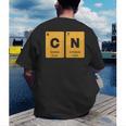67 Meme Teacher Science Periodic Table Retro Vintage Men's Back Print T-Shirt, funny gift