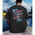 6th Grade Is My Jam Vintage 80s Boombox Teacher Student Men's Back Print T-Shirt, funny gift