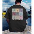 Art Teacher Life Retro Groovy Teaching Future Artists Men's Back Print T-Shirt, funny gift