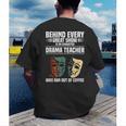 Theatre Teacher Drama Lover Theatre Mask Drama Teacher Men's Back Print T-Shirt, funny gift Theatre Teacher Drama Lover Theatre Mask Drama Teacher Men's Back Print T-Shirt, funny gift