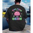 Back To School Kiss Your Brain Cute Teacher Appreciation Men's Back Print T-Shirt, funny gift