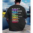 Back To School Teacher We Are Like A Box Of Crayons Men's Back Print T-Shirt, funny gift Back To School Teacher We Are Like A Box Of Crayons Men's Back Print T-Shirt, funny gift