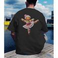 Ballet Dancer Gingerbread Christmas Dance Teacher Girl Women Men's Back Print T-Shirt, funny gift