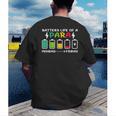 Battery Life Of a Paraprofessional Para Teacher Life Men's Back Print T-Shirt, funny gift Battery Life Of a Paraprofessional Para Teacher Life Men's Back Print T-Shirt, funny gift