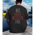 Best Karate Instructor Ever Martial Arts Teacher Sensei Men's Back Print T-Shirt, funny gift