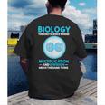 Biology Facts Science Teacher Student Biologist Men's Back Print T-Shirt, funny gift Biology Facts Science Teacher Student Biologist Men's Back Print T-Shirt, funny gift