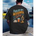 Biology Teacher Science Fueled By Mitochondria Coffee Men's Back Print T-Shirt, funny gift Biology Teacher Science Fueled By Mitochondria Coffee Men's Back Print T-Shirt, funny gift
