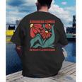 Boho Flower ESL Teacher Kindness Comes In Many Languages Men's Back Print T-Shirt, funny gift