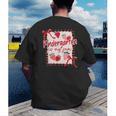 Bow Strawberry Kindergarten Is My Jam Teacher Kinder Team Men's Back Print T-Shirt, funny gift