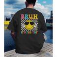 Bruh It's Fri-Yay Friday Weekend Smile Face Teacher Student Men's Back Print T-Shirt, funny gift