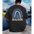 Bulldogs School Mascot Rainbow Teacher Lover Men's Back Print T-Shirt, funny gift