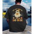 You Can't Scare Me I Teach 2nd Grade Halloween Teacher Ghost Men's Back Print T-Shirt, funny gift