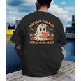You Can't Scare Me I Teach Fifth Grade Halloween Teacher Men's Back Print T-Shirt, funny gift