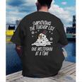 Christmas Surviving Teacher Life Meltdown Xmas Women Men Men's Back Print T-Shirt, funny gift