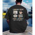 Communication Looks Different For Everyone SPED Teacher ASD Men's Back Print T-Shirt, funny gift Communication Looks Different For Everyone SPED Teacher ASD Men's Back Print T-Shirt, funny gift