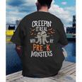 Creepin It Real Pre-K Monsters Halloween Preschool Teacher Men's Back Print T-Shirt, funny gift Creepin It Real Pre-K Monsters Halloween Preschool Teacher Men's Back Print T-Shirt, funny gift