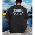 Cute Wildflower School Psych Teacher School Psychologist Men's Back Print T-Shirt, funny gift Cute Wildflower School Psych Teacher School Psychologist Men's Back Print T-Shirt, funny gift