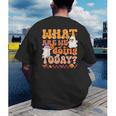 What Are We Doing Today Halloween PE Spooky Teacher Men's Back Print T-Shirt, funny gift