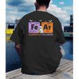Elements Of Halloween Fear Periodically Chemistry Teacher Men's Back Print T-Shirt, funny gift
