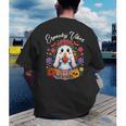 Espooky Vibes Maestra Halloween Spanish Mexican Teacher Men's Back Print T-Shirt, funny gift