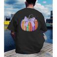 Fall Pumpkin Books Lover Halloween Teacher Teaching Staff Men's Back Print T-Shirt, funny gift Fall Pumpkin Books Lover Halloween Teacher Teaching Staff Men's Back Print T-Shirt, funny gift