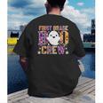 First Grade Boo Crew Teacher Student Halloween Costume Men's Back Print T-Shirt, funny gift