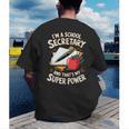 Front Office Teacher Admin Mother I'm A School Secretary Men's Back Print T-Shirt, funny gift