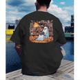 Ghost Book Reading Halloween Books Lover Teacher Men's Back Print T-Shirt, funny gift Ghost Book Reading Halloween Books Lover Teacher Men's Back Print T-Shirt, funny gift
