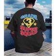 Grade 3 Super Squad Superhero Teacher Team Men Women Girls Kids Men's Back Print T-Shirt, funny gift